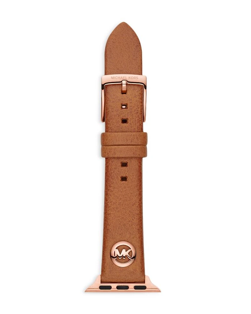 Logo Charm Leather 38-40mm Band for Apple Watch®