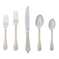 Berry & Thread Polished with Gold 5 Piece Place Setting