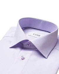 Slim Fit Textured Solid Shirt