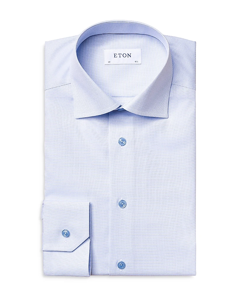 Eton Slim Fit Textured Dress Shirt