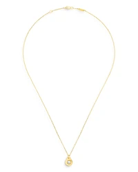 Dinh Van 18K Yellow Gold Menottes Pendant Necklace with Diamonds, 16.5