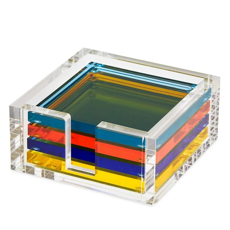 Lucite Coasters, Set of 4