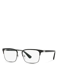 Prada Rectangle Clear Glasses, 57mm