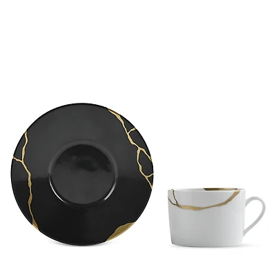 Bernardaud Kintsugi Charbon Tea Saucer