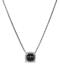 David Yurman Sterling Silver Chatelaine Pendant Necklace with Black Onyx & Diamonds, 18 - Exclusive