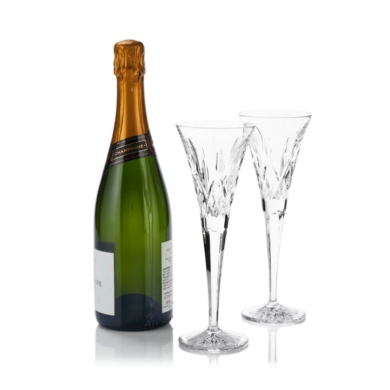 Lismore Toasting Flutes, Set of 2