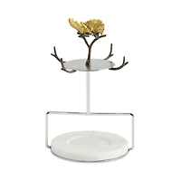 Butterfly Ginkgo Demitasse Cup & Saucer Set with Stand