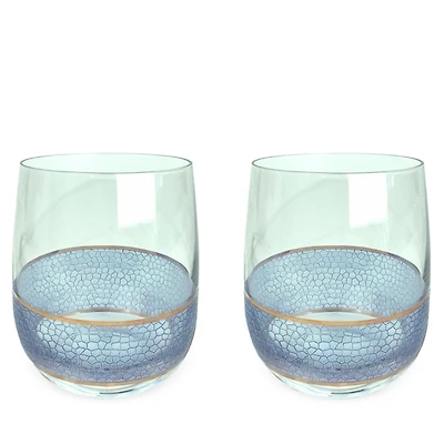 Set of 2 Panthera Glass Rock Glasses