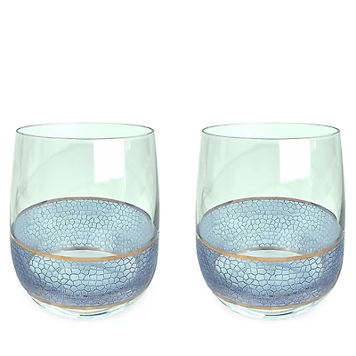 Michael Wainwright Set of 2 Panthera Glass Rock Glasses