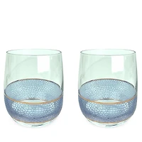 Michael Wainwright Set of 2 Panthera Glass Rock Glasses