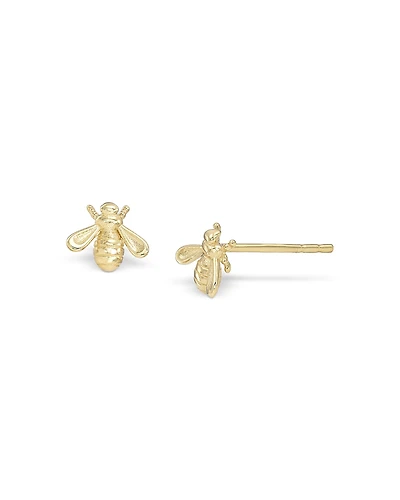 Zoe Lev 14K Yellow Gold Bee Stud Earrings