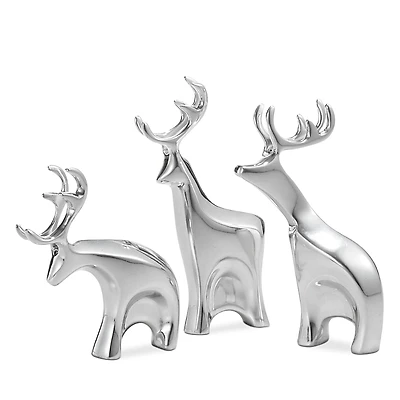 Nambe Mini Dasher Reindeer 3-Piece Set