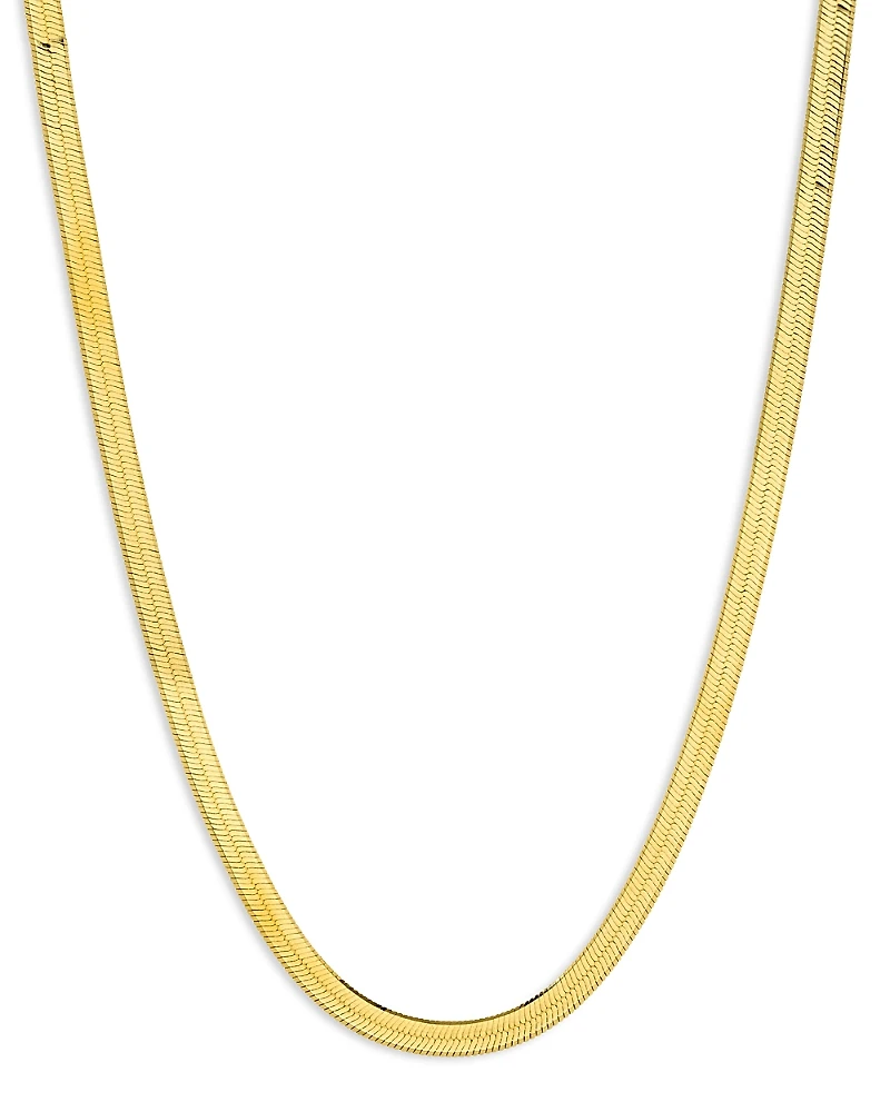 Zoe Lev 14K Yellow Gold Herringbone Chain Necklace, 18