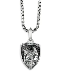 Sterling Silver & Pavé Diamond St. Michael Medallion Amulets