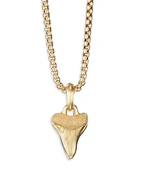 David Yurman Men's 18K Yellow Gold Shark's Tooth Amulet