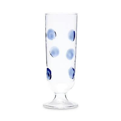 Drop Blue Champagne Glass