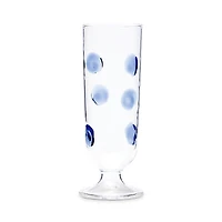 Vietri Drop Blue Champagne Glass