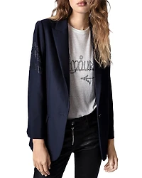Zadig & Voltaire Viva Strass Arrow Blazer