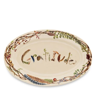 Forest Walk Gratitude 15" Platter
