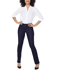 Petite Marilyn High Rise Straight Jeans Quinn