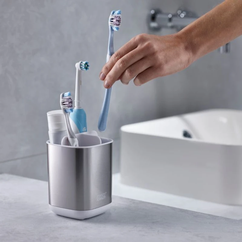 EasyStore™ Steel Toothbrush Holder