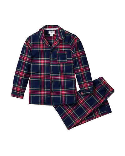 Petite Plume Unisex Windsor Tartan Pajama Set - Baby, Little Kid, Big Kid