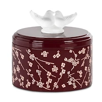 Fleurs de Cerisier Lacquered Wood Box, Medium