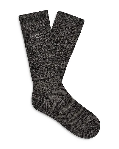 Trey Rib Knit Crew Socks