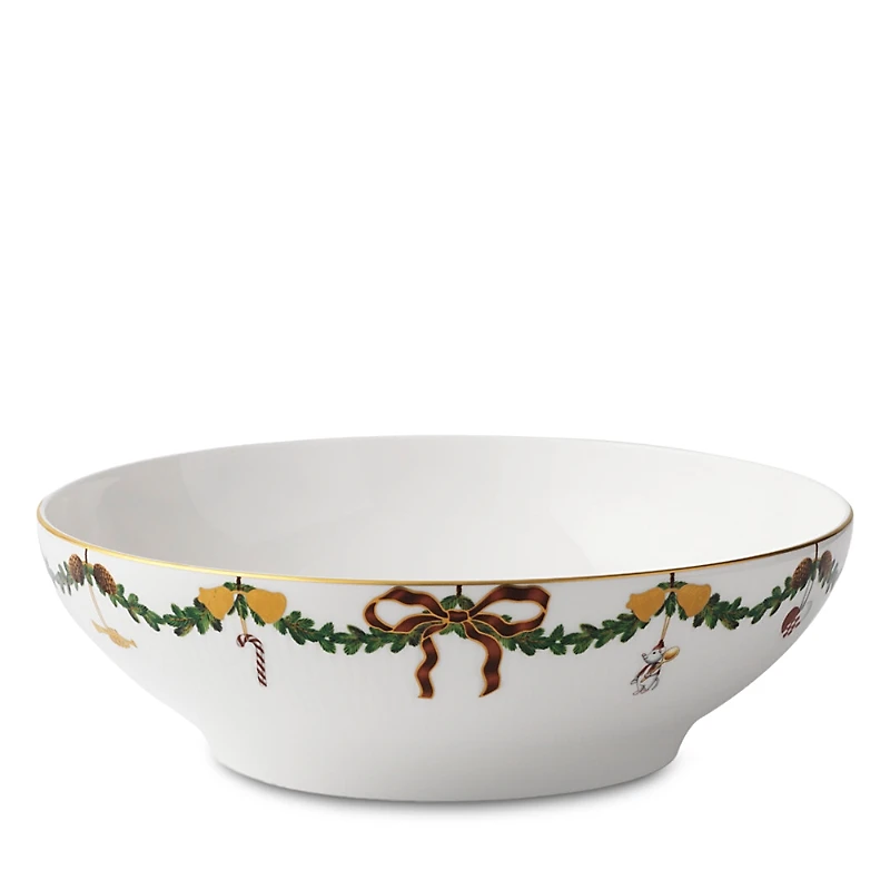 Royal Copenhagen Star Fluted Christmas Serving Bowl