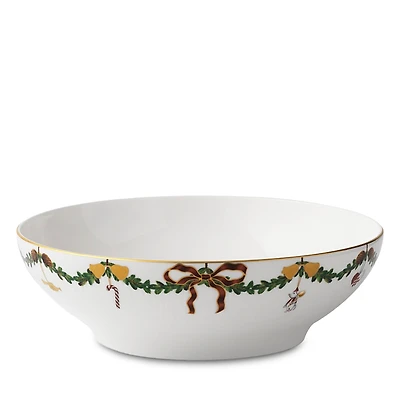 Royal Copenhagen Star Fluted Christmas Serving Bowl
