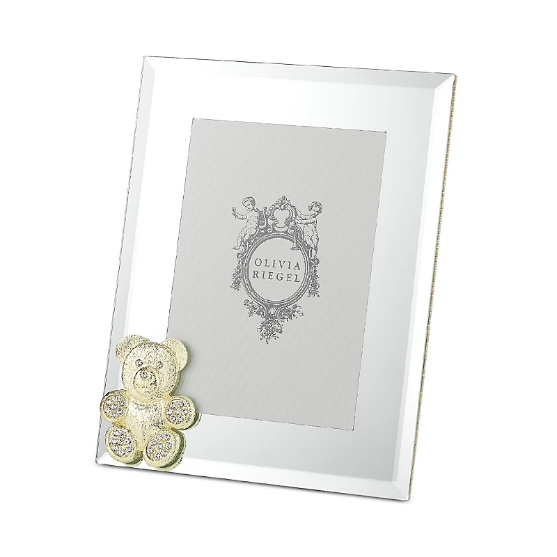 Olivia Riegel Gold Teddy Bear 5 x 7 Picture Frame