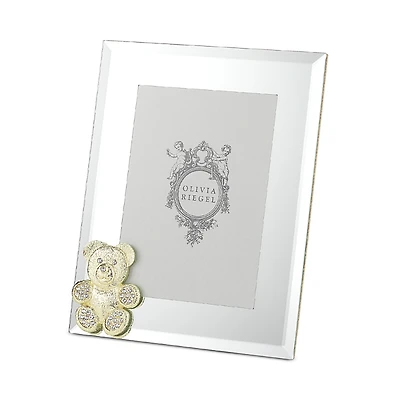 Olivia Riegel Gold Teddy Bear 5 x 7 Picture Frame