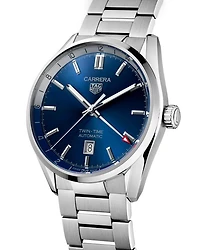Carrera Calibre 7 Twin Time Watch, 41mm