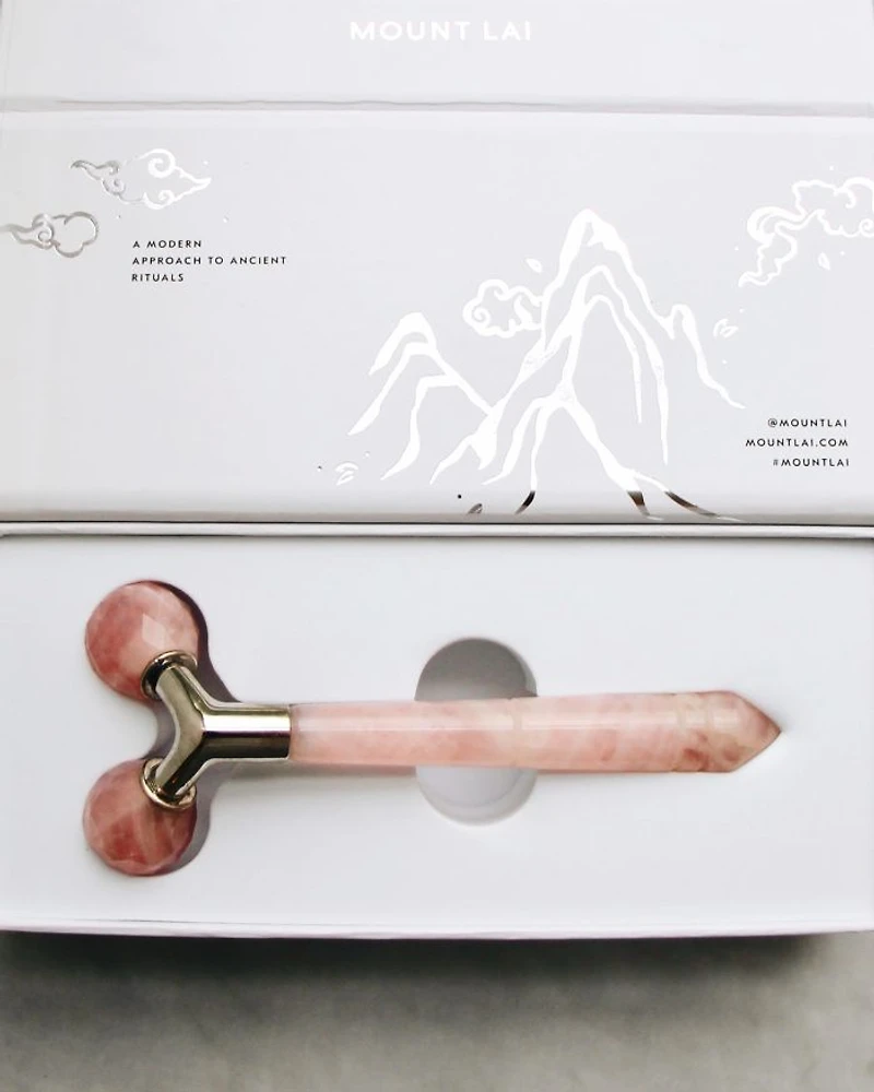 The Rose Quartz Tension Melting Massager for Face & Neck