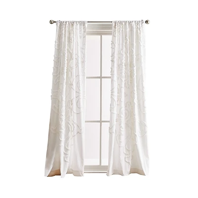 Peri Home Gates Tufted Chenille x 50 Poletop Window Panel