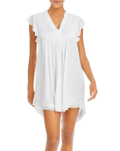 Sasha Pleated Mini Dress White