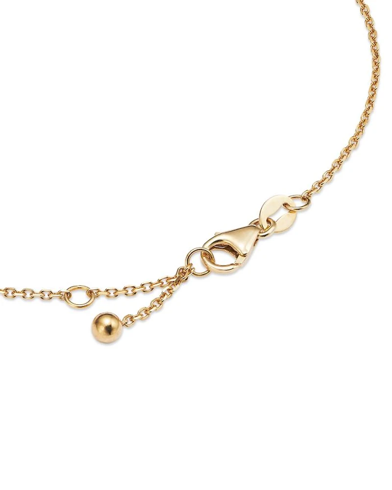 Diamond Bezel Set Bracelet in 14K Yellow Gold, 0.10 tcw