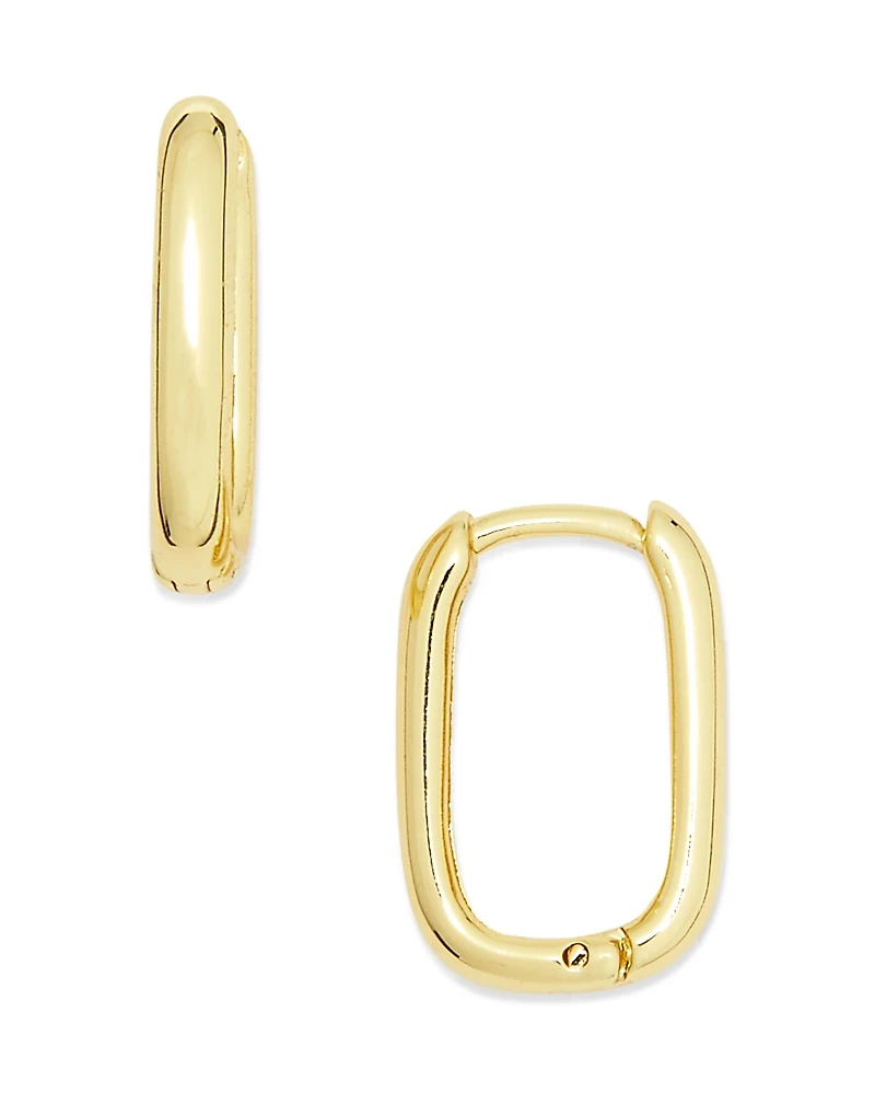 Argento Vivo Oblong Hoop Earrings