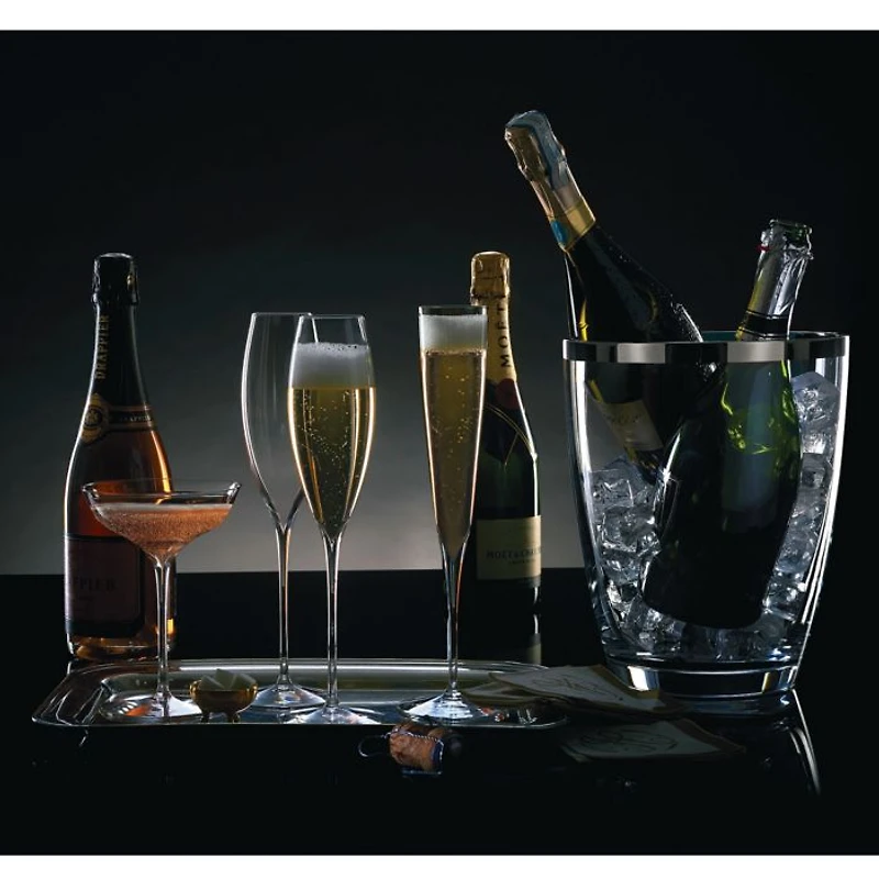 Elegance Champagne Trumpet Flute, Pair