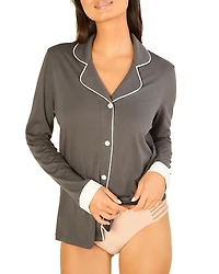 Cosabella Notched Collar Classic Pajama Top