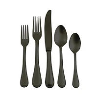 Mepra Perla Oro Nero 5-Piece Place Setting