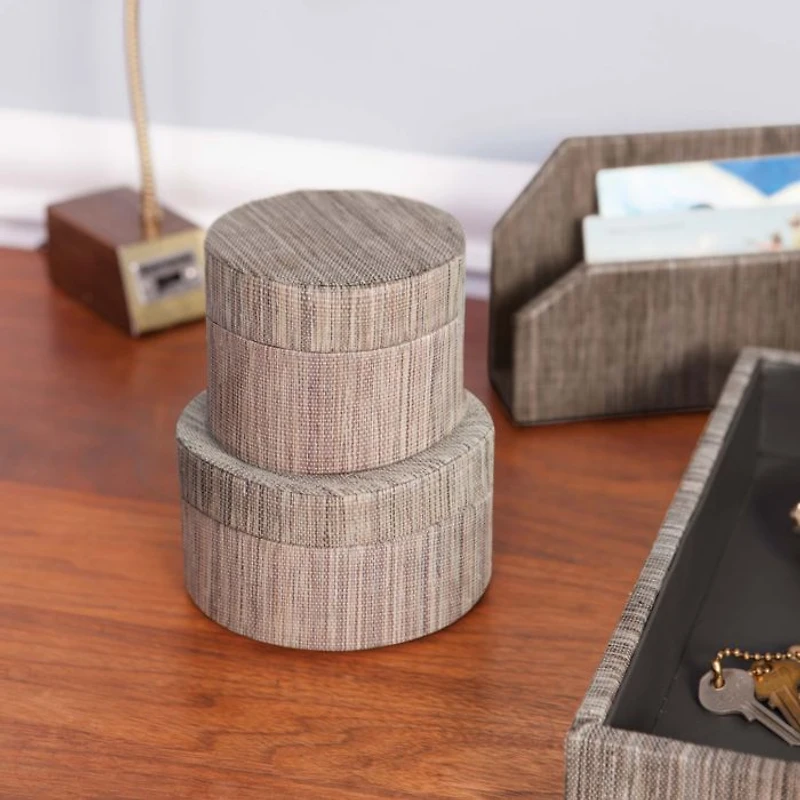 Napali Poly Hemp Desk Accessories, Set of 4