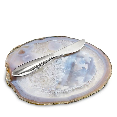 Anna new york Ita Gemstone Cheese Plate and Spreader