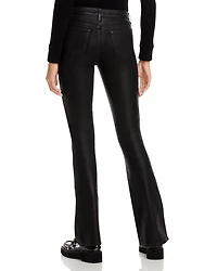 Selma High Rise Sleek Baby Bootcut Jeans Noir Coated