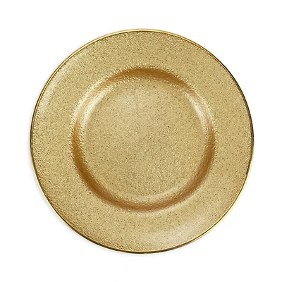 Metallic Glass Salad Plate