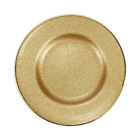 Metallic Glass Salad Plate