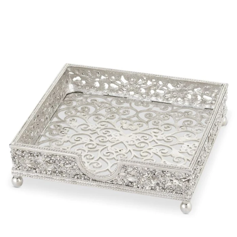 Silver Isadora Cocktail Napkin Holder