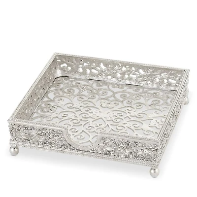 Silver Isadora Cocktail Napkin Holder