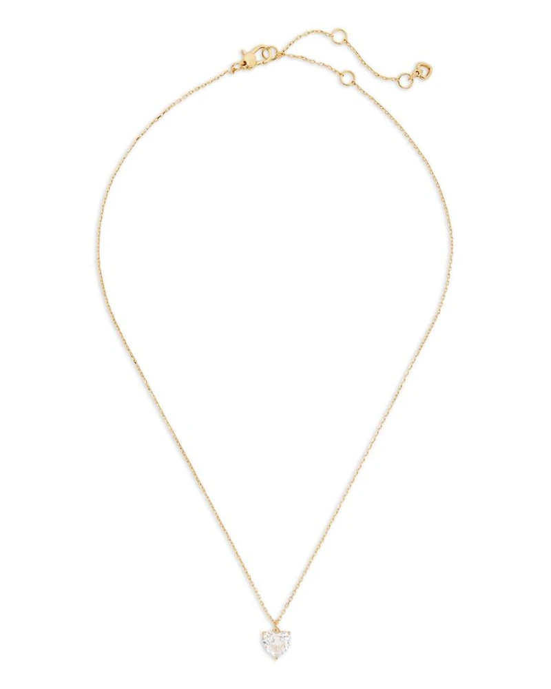 My Love April Birthstone Heart Pendant Necklace, 16"-19"