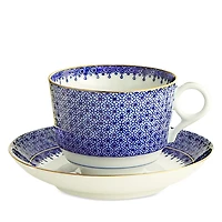 Mottahedeh Blue Lace Cup & Saucer